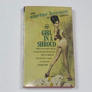 VINTAGE 1963 THE CARTER BROWN GIRL IN A SHROUD